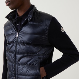 Logo Hybrid Zip Cardigan