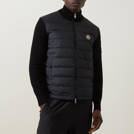 Felt Logo Padded Zip Sweatshirt