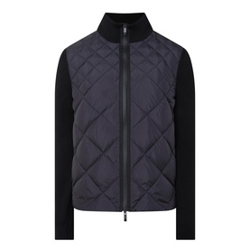 Quilted Zip Cardigan