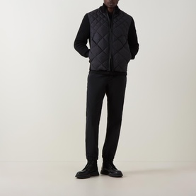 Quilted Zip Cardigan