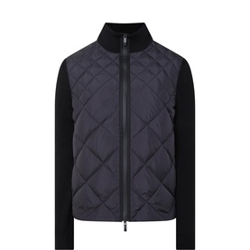 Quilted Zip Cardigan