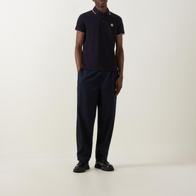 Tricolour Trim Logo Badge Polo Shirt