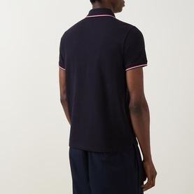 Tricolour Trim Logo Badge Polo Shirt