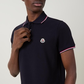 Tricolour Trim Logo Badge Polo Shirt