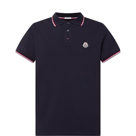 Tricolour Trim Logo Badge Polo Shirt