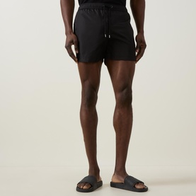 Logo Badge Drawstring Swim Shorts