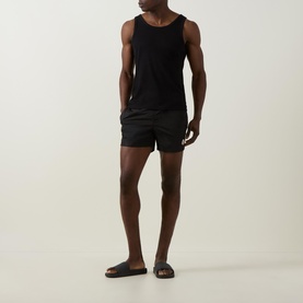 Logo Badge Drawstring Swim Shorts