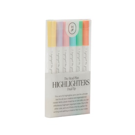 Dual-Tip Highlighters Six-Piece Set