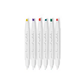 Dual-Tip Highlighters Six-Piece Set