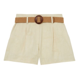 Matilda Jacquard Belted Shorts