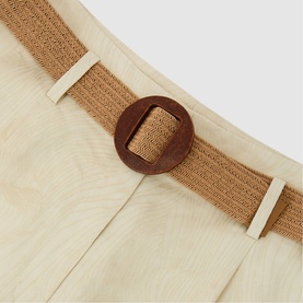 Matilda Jacquard Belted Shorts