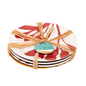 1815 Bright Mixed Pattern Plate 24cm, Set of Four