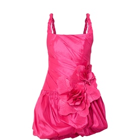 Maxey 3D Floral Gathered Mini Dress