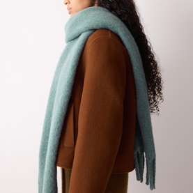 Fringed Knit Scarf