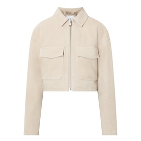 Christian Zip-Through Cropped Overshirt