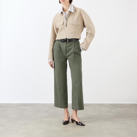 Christian Zip-Through Cropped Overshirt