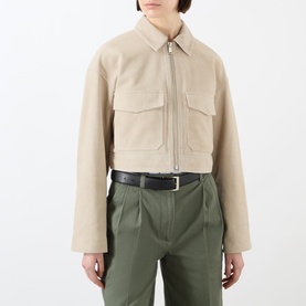 Christian Zip-Through Cropped Overshirt