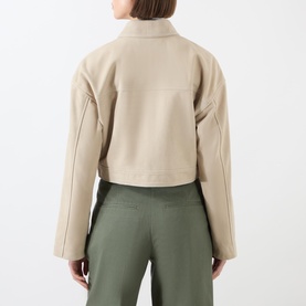 Christian Zip-Through Cropped Overshirt