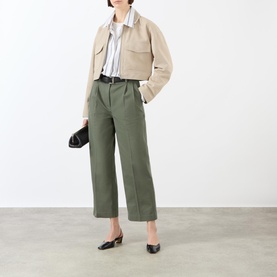 Christian Zip-Through Cropped Overshirt