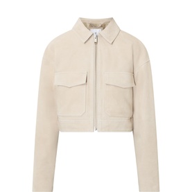Christian Zip-Through Cropped Overshirt