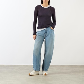 Fritz Mid-Rise Wide Leg Jeans