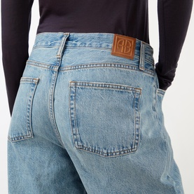 Fritz Mid-Rise Wide Leg Jeans