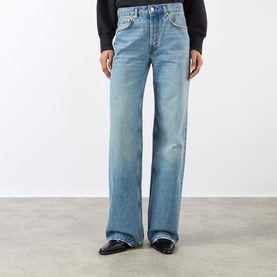 Hugh Mid-Rise Straight Leg Jeans