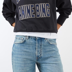 Hugh Mid-Rise Straight Leg Jeans