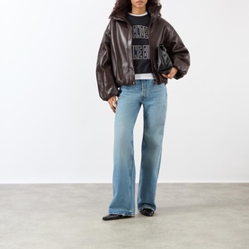 Hugh Mid-Rise Straight Leg Jeans