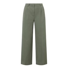 Belen High-Rise Straight Leg Cropped Trousers