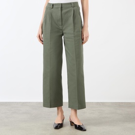 Belen High-Rise Straight Leg Cropped Trousers