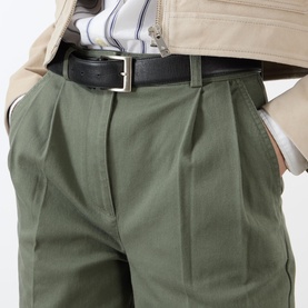 Belen High-Rise Straight Leg Cropped Trousers