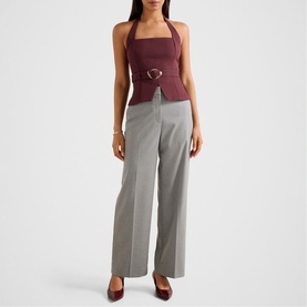 Ellisa Belted Hardware Halter Top
