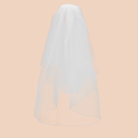 Beaded Tiered Veil