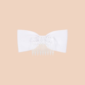 Embellished Bow Wide Tooth Comb