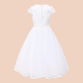 Floral Embroidered Communion Dress