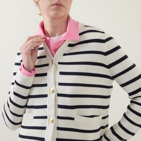 Stripe Knit Cardigan