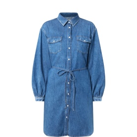 Denim Mini Shirt Dress