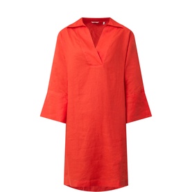 Popover Linen Dress