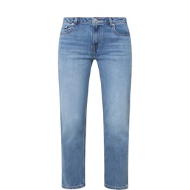 Cropped Straight Leg Jeans