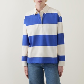 Striped Rugby Polo Shirt