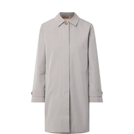 Check Print Trench Coat