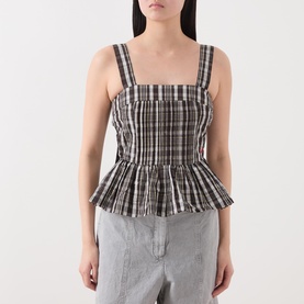 Thalia Check Print Cami