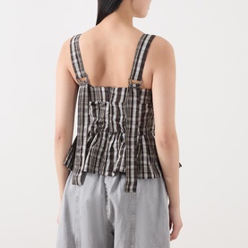Thalia Check Print Cami
