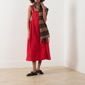 Elina Drawstring Flared Dress