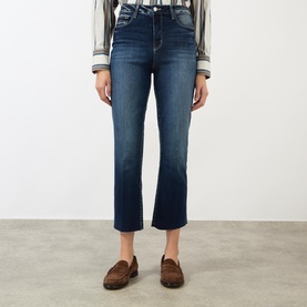 Kendra High-Rise Flared Cropped Jeans