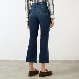 Kendra High-Rise Flared Cropped Jeans