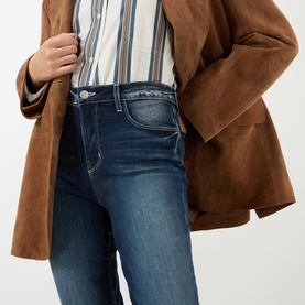 Kendra High-Rise Flared Cropped Jeans