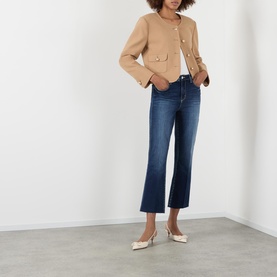 Kendra High-Rise Flared Cropped Jeans