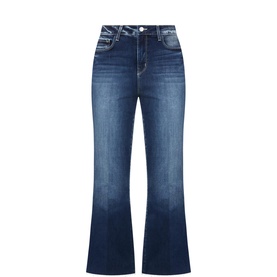 Kendra High-Rise Flared Cropped Jeans
